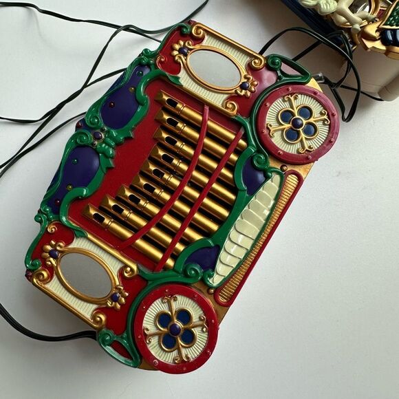 1990s Vintage Mr. Christmas 3-Horse Carousel & Circus Organ Plays 21 Songs Works - Picture 9 of 10